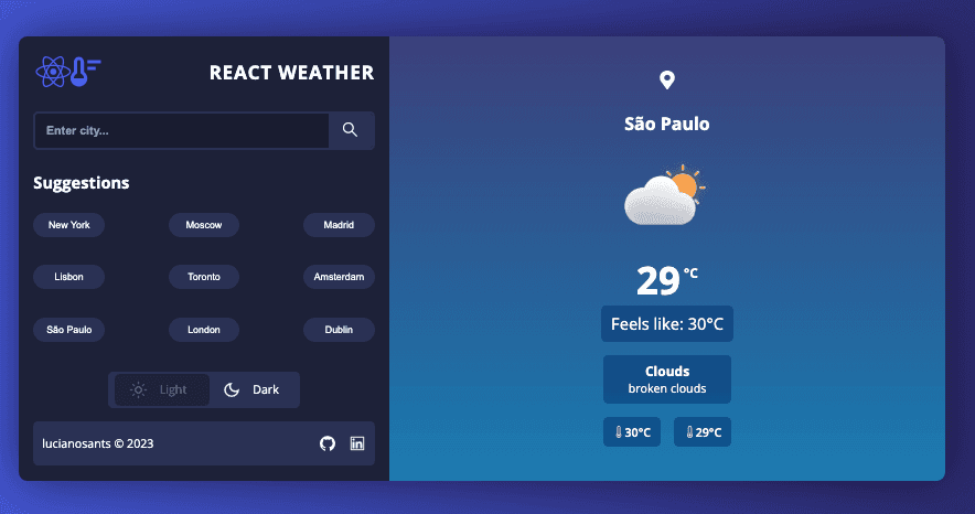 React Weather