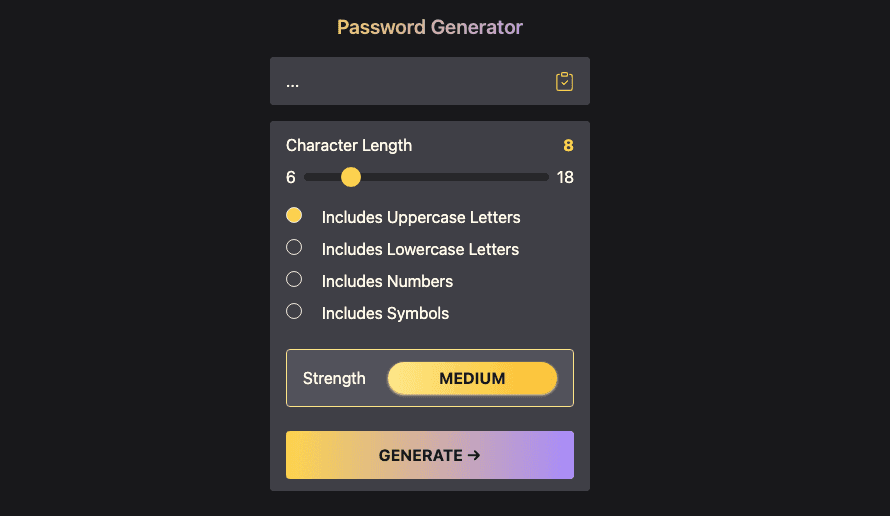 Password Generator